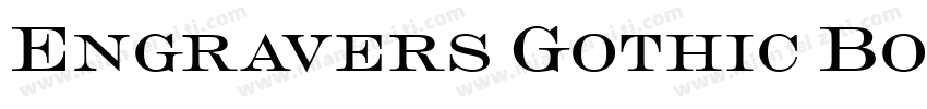 Engravers Gothic Bol字体转换